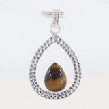 925 Starling Silver Tiger Eye Pendant