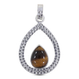 925 Starling Silver Tiger Eye Pendant