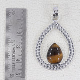 925 Sterling Silver Tiger Eye Pendants