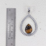 925 Starling Silver Tiger Eye Pendant