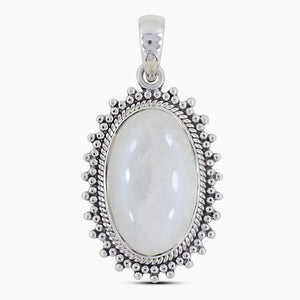 Rainbow Moonstone Silver Pendants