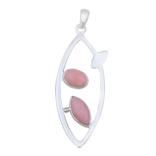 Natural Larimar Silver Pendants