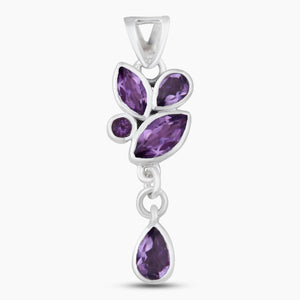 925 Sterling Silver Amethyst Pendants