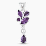 925 Sterling Silver Amethyst Pendants