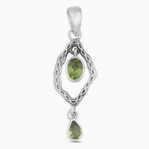 925 Sterling Silver Peridot Pendants