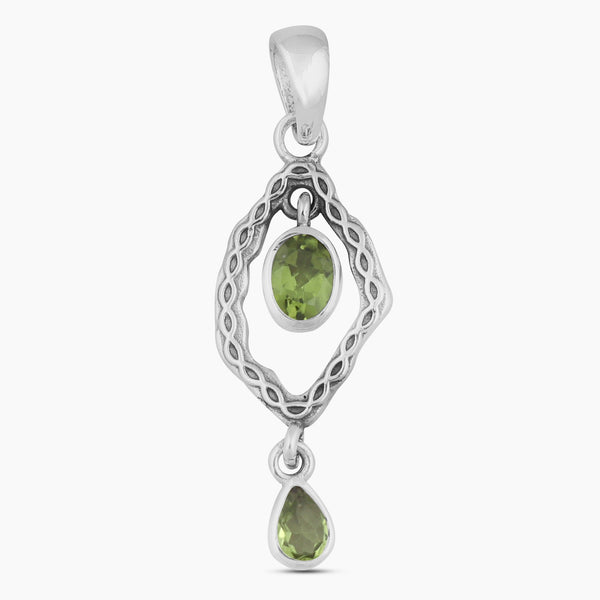 925 Sterling Silver Peridot Pendants