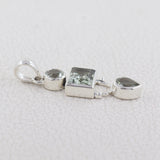 925 Silver Green Amethyst Pendants