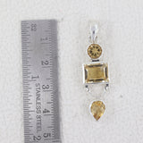 925 Silver Green Amethyst Pendants