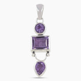 925 Silver Green Amethyst Pendants