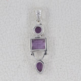 925 Silver Green Amethyst Pendants