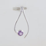 Rainbow Moonstone Silver Pendant