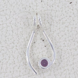 Rainbow Moonstone Silver Pendant