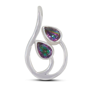 925 Sterling Silver Mystic Quartz Pendants