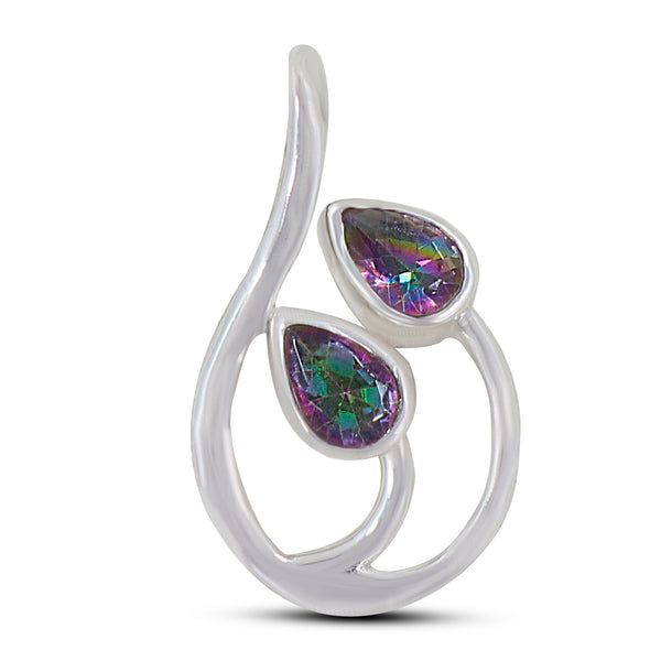 925 Sterling Silver Mystic Quartz Pendants