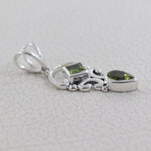 925 Sterling Silver Peridot Pendants
