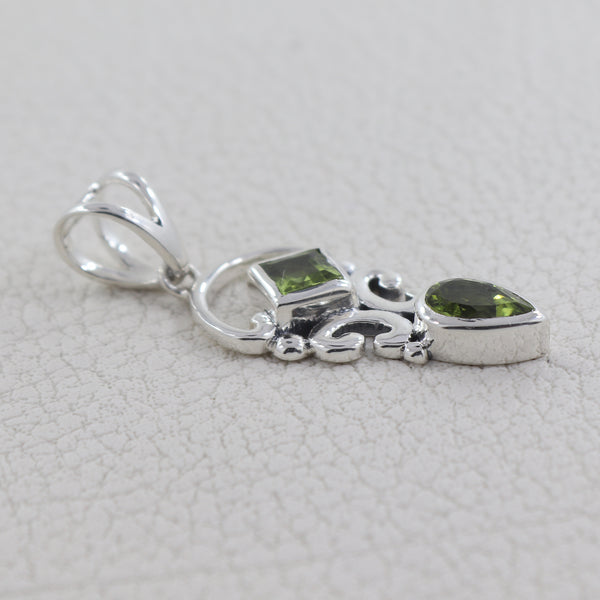 925 Sterling Silver Peridot Pendants
