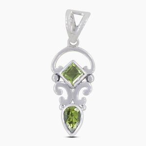 925 Sterling Silver Peridot Pendants