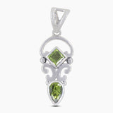 925 Sterling Silver Peridot Pendants