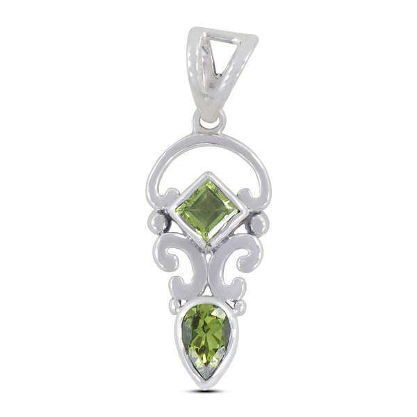 925 Sterling Silver Peridot Pendants