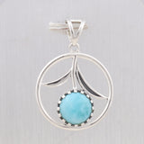 Larimar 925 Sterling Silver Pendant