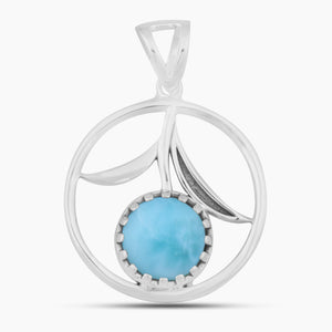 925 Sterling Silver Larimar Pendants