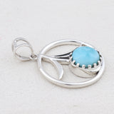 Larimar 925 Sterling Silver Pendant