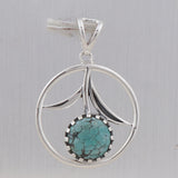 Larimar 925 Sterling Silver Pendant