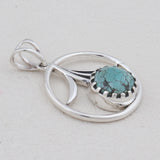 Larimar 925 Sterling Silver Pendant