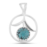 Larimar 925 Sterling Silver Pendant