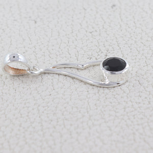 925 Sterling Silver Black Onyx Pendant
