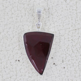 925 Sterling Silver Garnet Pendant