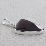 925 Sterling Silver Garnet Pendant