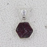 925 Starling Silver Ruby Quartz Pendant