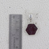 Ruby Quartz Silver Pendant