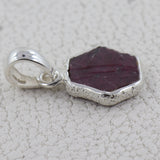 Ruby Quartz Silver Pendant