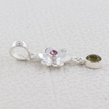 925 Starling Silver Tourmaline Pendant