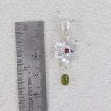 925 Starling Silver Tourmaline Pendant