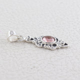 Tourmaline Gemstone Silver Pendant