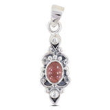 Tourmaline Gemstone Silver Pendant