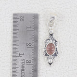 Tourmaline Gemstone Silver Pendant