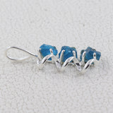 925 Sterling Silver Neon Apatite Pendant