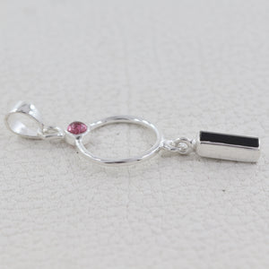 925 Sterling Silver Tourmaline Pendant
