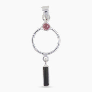 925 Sterling Silver Tourmaline Pendant