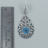 Beautiful Citrine Gemstone Pendant In 925 Sterling Silve