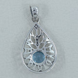 Beautiful Citrine Gemstone Pendant In 925 Sterling Silve