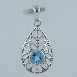 Beautiful Citrine Gemstone Pendant In 925 Sterling Silve