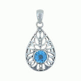 Beautiful Citrine Gemstone Pendant In 925 Sterling Silve