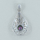 925 Sterling Silver Citrine Pendant