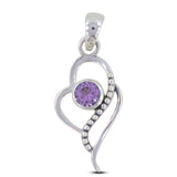 925 Starling Silver Amethyst Pendant