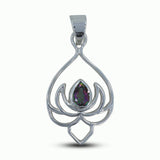 Mystic Quartz Gemstone 925 Sterling Silver Pendant